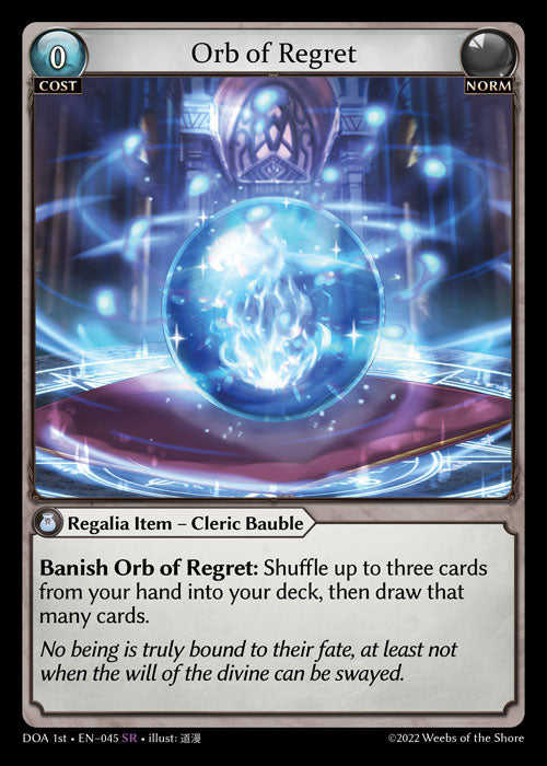 GA TCG - DOA 1st-EN-045: Orb of Regret