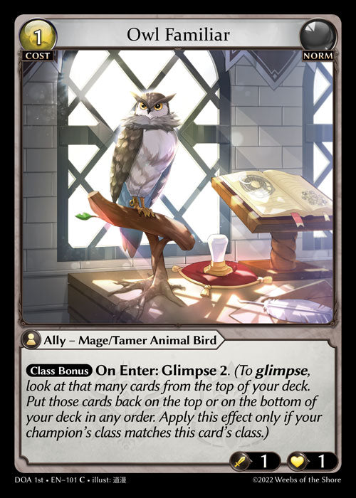 GA TCG - DOA 1st-EN-101: Owl Famialiar