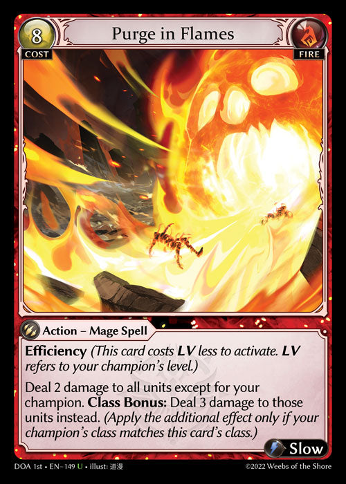 GA TCG - DOA 1st-EN-149: Purge in Flames