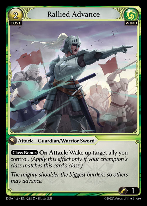 GA TCG - DOA Alter-EN-218: Rallied Advance