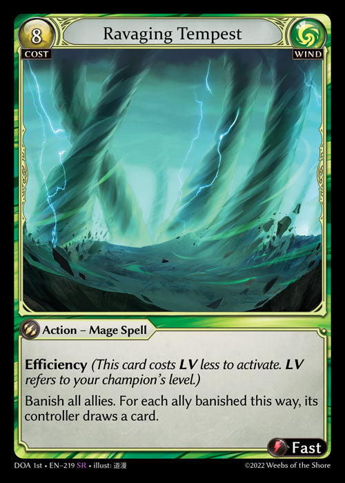 GA TCG - DOA 1st-EN-219: Ravaging Tempest