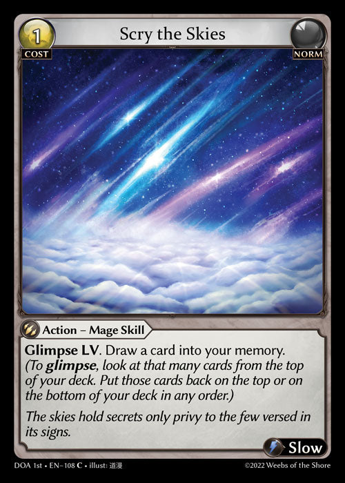 GA TCG - DOA 1st-EN-108: Scry the Skies