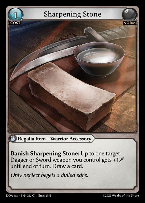 GA TCG - DOA 1st-EN-052: Sharpening Stone