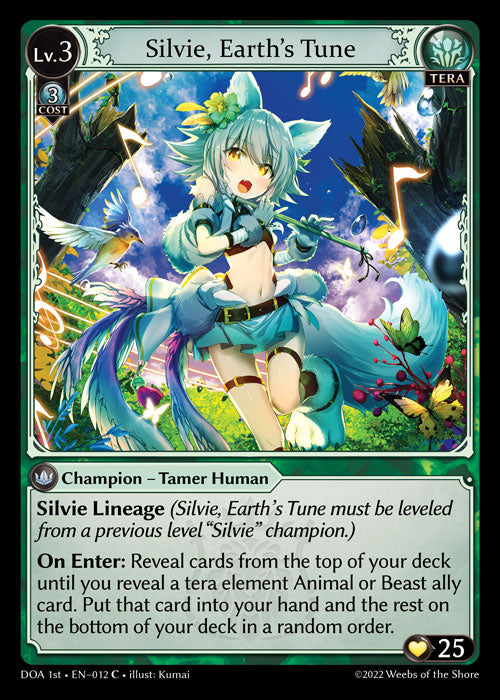 GA TCG - DOA 1st-EN-012: Silvie, Earth's Tune