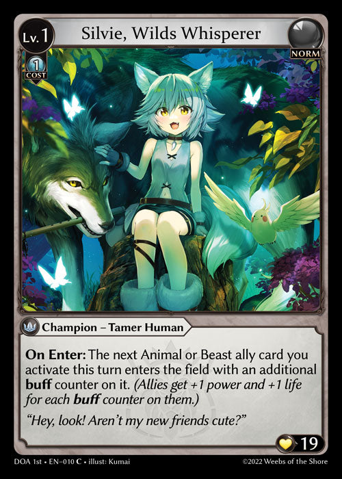 GA TCG - DOA 1st-EN-010: Silvie, Wilds Whisperer