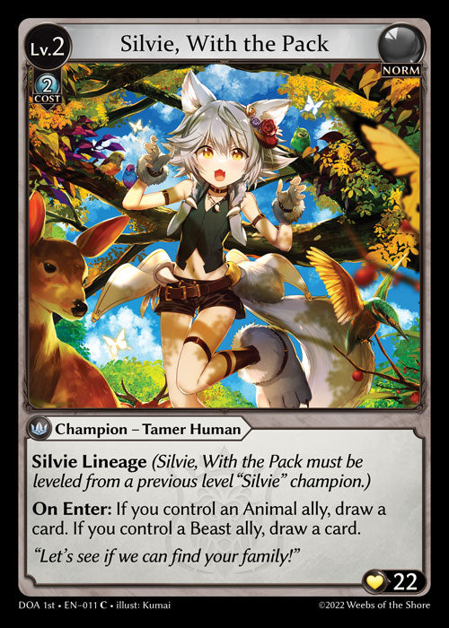 GA TCG - DOA 1st-EN-011: Silvie, With the Pack