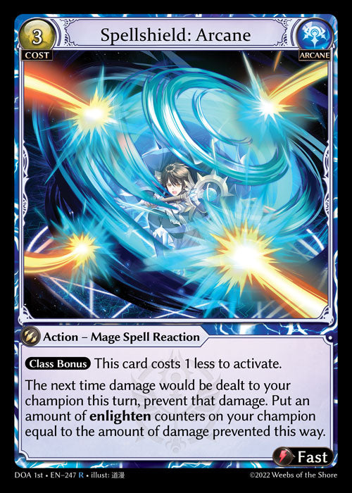 GA TCG - DOA 1st-EN-247: Spellshield: Arcane