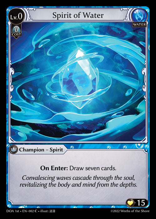 GA TCG - DOA 1st-EN-002: Spirit of Water