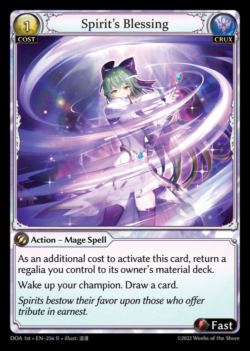 GA TCG - DOA 1st-EN-256: Spirit's Blessing