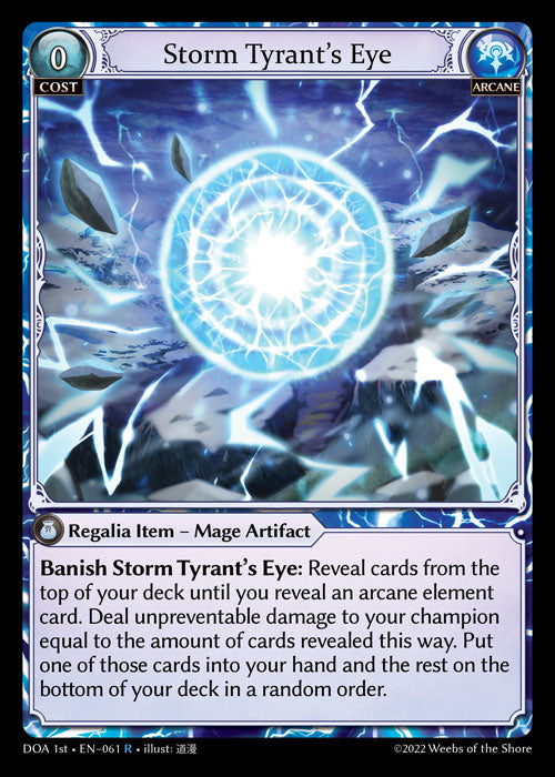 GA TCG - DOA 1st-EN-061: Storm Tyrant's Eye