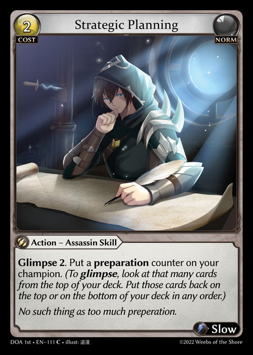 GA TCG - DOA Alter-EN-111: Strategic Planning