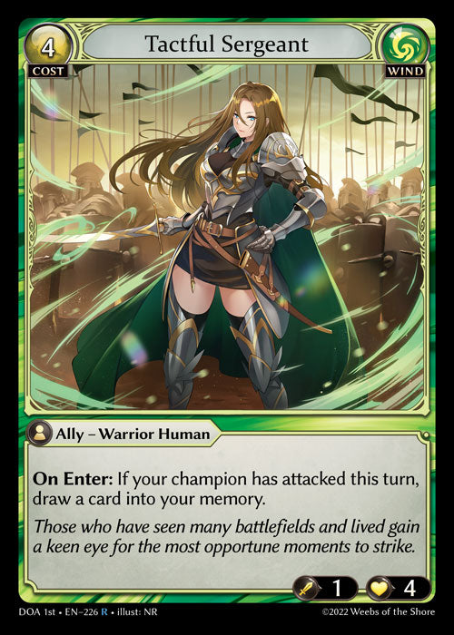 GA TCG - DOA 1st-EN-226: Tactful Sergeant