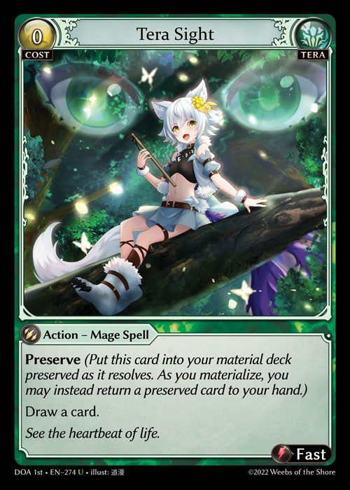 GA TCG - DOA 1st-EN-274: Tera Sight