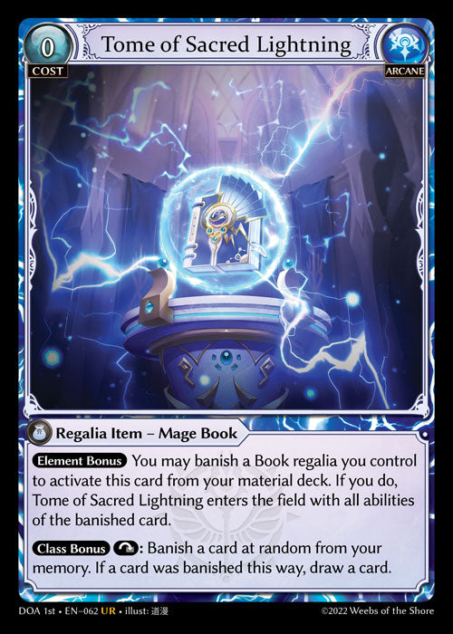 GA TCG - DOA 1st-EN-062: Tome of Sacred Lightning