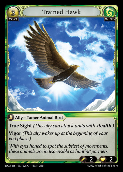 GA TCG - DOA 1st-EN-228: Trained Hawk