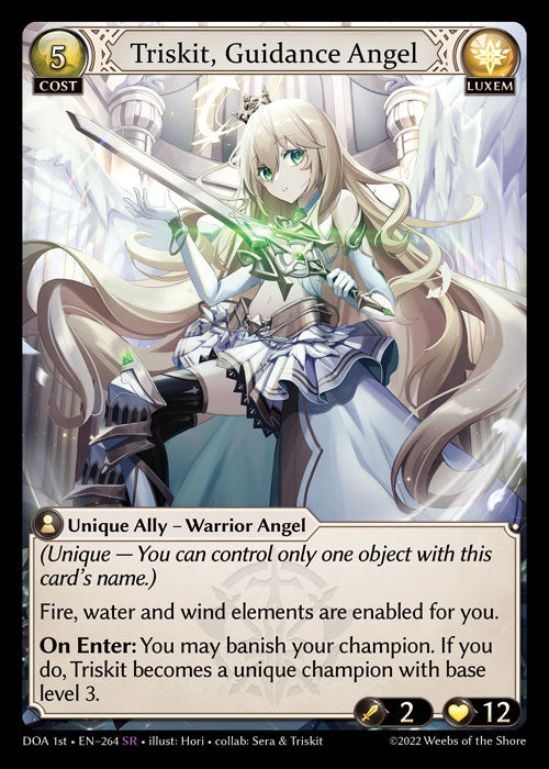 GA TCG - DOA 1st-EN-264: Triskit, Guidance Angel