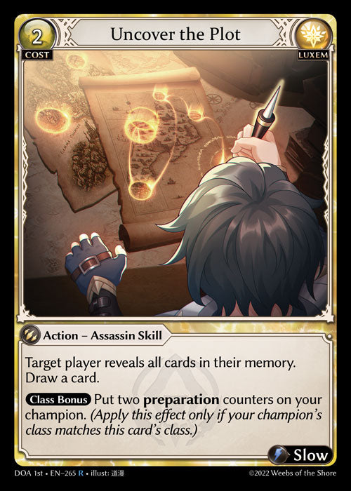 GA TCG - DOA 1st-EN-265: Uncover the Plot