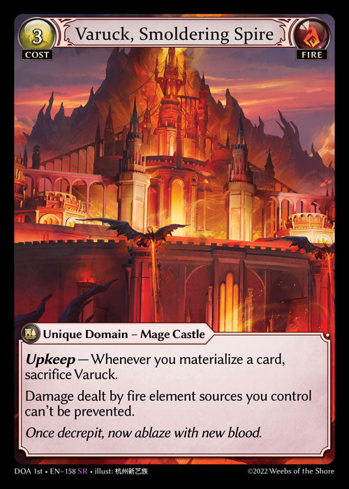 GA TCG - DOA 1st-EN-158: Varuck, Smoldering Spire