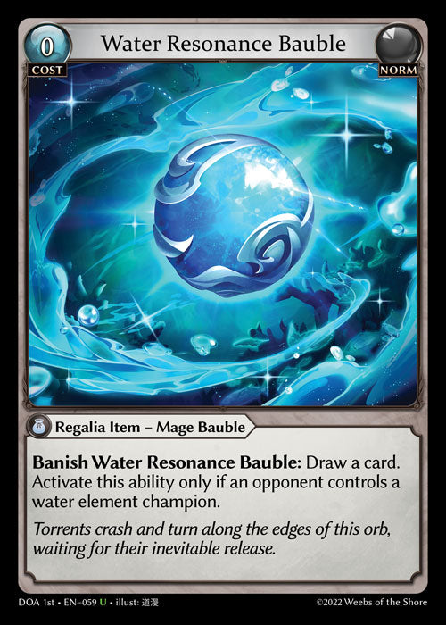 GA TCG - DOA 1st-EN-059: Water Resonance Bauble