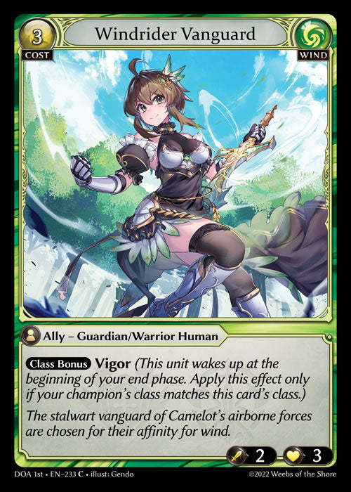 GA TCG - DOA 1st-EN-233: Windrider Vanguard