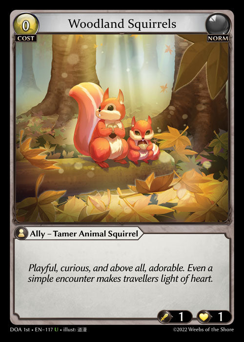 GA TCG - DOA 1st-EN-117: Woodland Squirrel