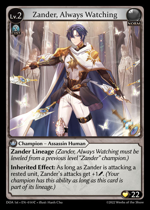 GA TCG - DOA 1st-EN-014: Zander, Always Watching